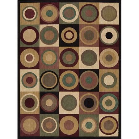 NOURISON Parallels Area Rug Collection Multi Color 7 Ft 6 In. X 9 Ft 6 In. Rectangle 99446521880